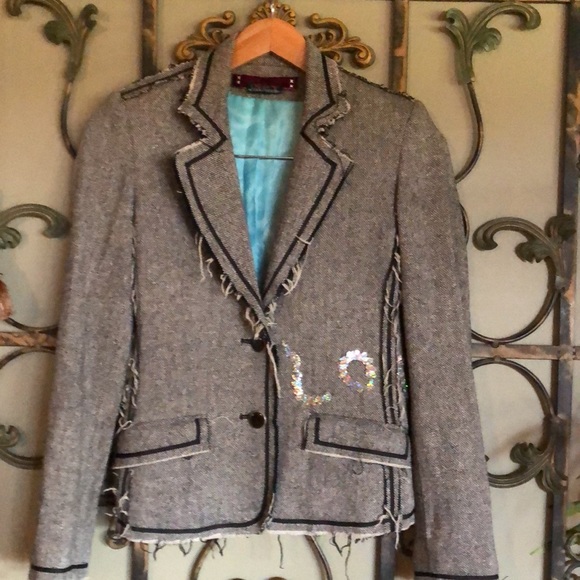 Gorgeous Spy Zone Exchange Tweed jacket Small - Picture 1 of 9